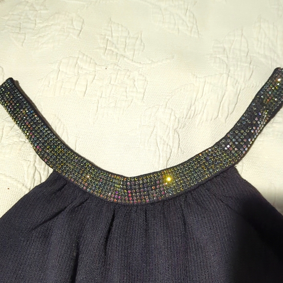 St John Evening Pants - Elegant Black Embellished Women's Jumpsuit